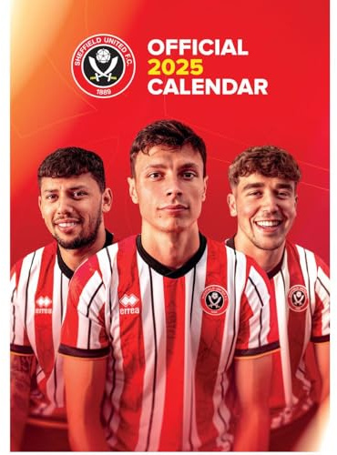 Official Sheffield United A3 Calendar 2025
