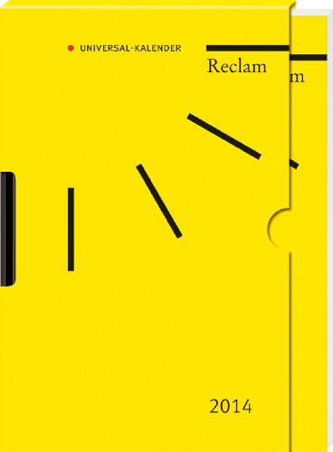 Universal-Kalender 2014: Im UB-gelben Schuber mit integriertem Bleistift