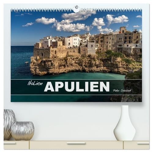 Italien - Apulien (hochwertiger Premium Wandkalender 2026 DIN A2 quer), Kunstdruck in Hochglanz: Die mediterranen Schönheit Apuliens vom Salento bis zum Gargano. (CALVENDO Orte)