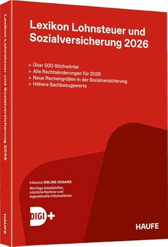 Lexikon Lohnsteuer und Sozialversicherung 2026 plus Onlinezugang (Haufe Steuertabellen)