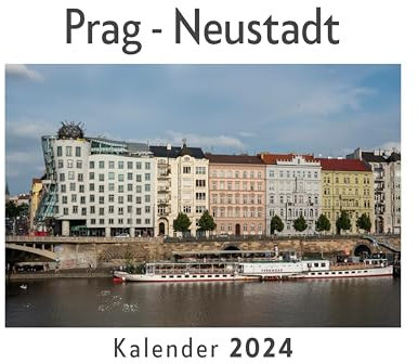 Prag - Neustadt (Wandkalender 2024, Kalender DIN A4 quer, Monatskalender im Querformat mit Kalendarium, Das perfekte Geschenk)
