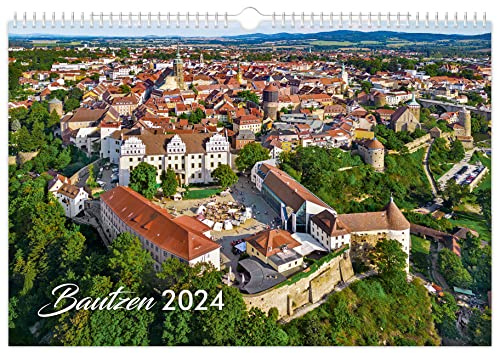 Kalender Bautzen 2024 | 45 x 30 cm | weißes Kalendarium