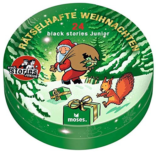 moses. Black Stories Junior - Rätselhafte Weihnachten, 24 knifflige Rätsel zur Weihnachtszeit, Adventskalender für Kinder ab 8 Jahren