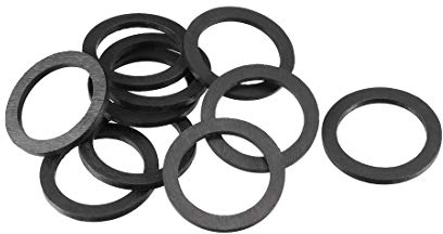 sourcing map 10 Stück Gummi Unterlegscheiben 40 mm Außendurchm. 30 mm Innendurchm. 3 mm Dicke für Wasserschlauch Wasserhahn