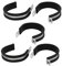 Sourcingmap 48mm Dia EPDM Rubber Lined P Clips Cable Hose Pipe Clamps Holder 5pcs