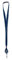 Karteo Schlüsselband mit Ausweisjojo marineblau [1 Stück] Lanyard mit Sicherheitsverschluss und Ausweishalter ausziehbar mit Vinylstrap für Kartenhalter Ausweise Karten