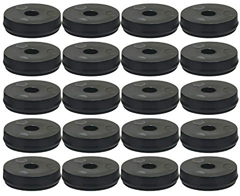 QuickClick VAS153 Möbelgleiter Basic zum Anschrauben ø 25mm, Höhe 4 mm, Kunststoff schwarz Inhalt: 20 Stück, 25 mm