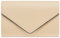 Caspar TA373 Damen elegante Clutch Tasche Abendtasche mit langer Kette, Farbe:nude, Größe:One Size