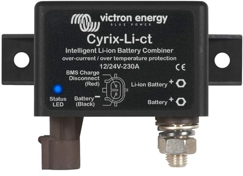 Victron Energy Cyrix-Li-ct 12/24-Volt 230 amp Combinatore di Batterie agli Ioni di Litio Intelligente