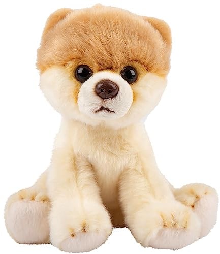 Suki Gifts 12131 Naturgetreuer Pomeranian Zwergspitz Kuscheltier, mehrfarbig
