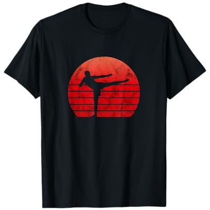 Kickboxing Retro Vintage Shirt Trainer Kickboxen Geschenk T-Shirt