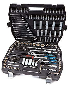 HBM 216-piece Professional Socket Set inch Sizes