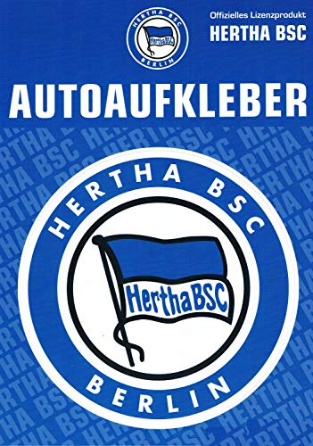 Hertha BSC Berlin Autoaufkleber - Logo XXL - blau-weiß Sticker Aufkleber Maxi - Plus Lesezeichen I Love Berlin