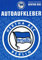 Hertha BSC Berlin Autoaufkleber - Logo XXL - blau-weiß Sticker Aufkleber Maxi - Plus Lesezeichen I Love Berlin