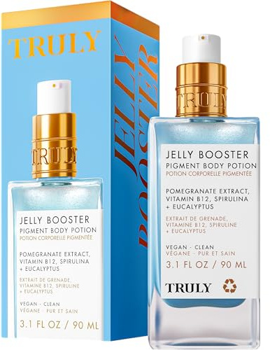 Truly Beauty Jelly Booster Pigment Body Potion, Lightweight, Fast Absorbing Acne Scar Treatment for Face And Body, Scar Removal Ointment/Serum for Everyday Use, 3.1 Fl.Oz