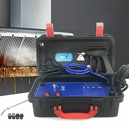 Nettoyeur Vapeur Haute Pression Haute Température, Électrique Vapeur Nettoyeur de Machine 3-5 bars 100-130 °C, Nettoyeur Vapeur Multifonction Pour Cuisine Meubles de Salle de Bain Voiture 3000 W