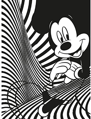 Pyramid International Disney Leinwand (Mickey Mouse Muse, lineares Design) Große Leinwand, 60 cm x 80 cm, Disney-Geschenke für Frauen, Männer und Kinder – Offizieller Merchandise-Artikel