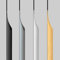 Shozafia Paquete de 5 tiradores de dedo blancos para armarios, mango largo oculto aerodinámico para puerta de cocina del hogar, cajón, gabinete de montaje de aluminio (150 mm de longitud total)