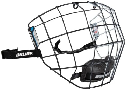 Bauer Facemask Profile II Gitter 2023, Größe:M, Farbe:schwarz/weiß