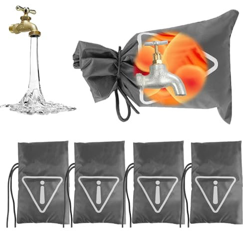 BestYiJo Housse De Robinet pour L'extérieur, Protection Antigel pour Robinet De Jardin, Protection Antigel Et Résistante Au Froid Couverture De Robinet Extérieur, avec Marques Lumineuses Nocturnes