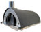 Forno pizza ibrido a gas e legna - 2 pizze - da esterno, uso tradizionale a legna o con bruciatore a gas - pietra refrattaria, 500 gradi, Made in Italy (con bruciatore e valvola metano)