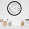 WOMO-DESIGN | XXL Große Wanduhr Göteborg rund Ø71 cm, Weiß-Schwarz, Holz-Metall, Vintage-Stil, Retro Dekoration, Römische Ziffern, Lautlos, Geräuschlosem Uhrwerk, Dekorative Uhr für Wohnzimmer, Küche