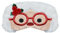 VerteLife Schlafen Augenmaske Weihnachten Schlafbrille Weiche Plüsch-Schlafmaske Neuheit Reisen Augenabdeckung Cartoon Tier Augenbinde für Kinder Erwachsene (Weihnachtsglas)
