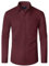 J.VER Herrenhemden Langarm Bordeaux Freizeithemd Bügelfrei Businesshemd Modern Fit Men's Casual Shirts mit Brusttasche M