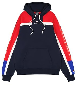 Champion Herren Legacy Retro Sport (220331) -Soft Compact Poly Fleece Kapuzenpullover, Blau (BS501), L