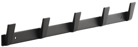 SOTECH Blackline ALBUS Hakenleiste 450 mm mit 5 Haken schwarz Wandgarderobe Garderobenleiste