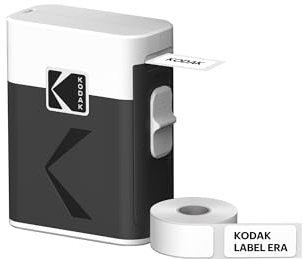 KODAK New Label Era M50 – Stampante Istantanea per Etichette (Bianca, Stampante + 1 Rotolo di Carta)