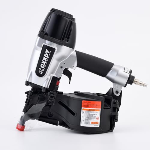 CXXDY Siding Nail Gun 15 Degree 1-1/4 to 2-1/2 Pneumatic Coil Siding Nailer for Siding, Framing, and Fencing - Professional-Grade Performance for Contractors and DIY