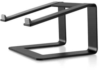 IONQXIDLD AP-9 Alliage d'aluminium 11-17 Pouces Support for Ordinateur Portable Ergonomique Refroidisseur d'ordinateur Portable Refroidissement for Ordinateur Portable Noir Argent Gris(Color:Black)