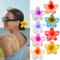 Yimomoyi 8 Stück Blumen Haarklammer, Haarklammer Blume, Haarspange Blume, Hawaii Blumen Haarklammer, Bunt Blumen Haarschmuck für Damen, Haarklammern Blumen für Dickes Dünnes Haar
