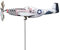 Moulin à Vent Avion, Girouette Avion de Jardin Exterieur, Moulin à Vent Jardin, Moulin À Vent en Métal, Spinner À Vent Avion, Airplane Wind Spinner pour Balcons, Porches, Patios, Jardins (White)