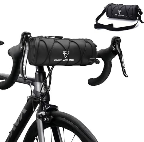 Lenker Aufbewahrungstasche, 2.4LWasserdicht Fahrradtasche Lenker, Lenkertasche Fahrrad, Multifunktionale Fahrradtasche mit Schultergurt, Storage Bike Bag, Fahrradlenkertasche für Mountainbike Rennrad