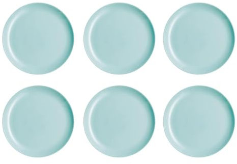Luminarc Diwali Turquesa 6 Plato Postre Opal 25cm Opal Apto Microondas Apto Frigorífico Reciclable