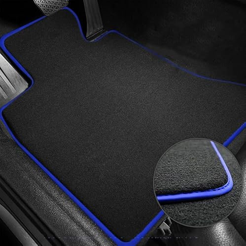 SQWDWEGF Fußmatten Autotepiche Auto-Fußmatten, Passend Für VW Für Golf 5 A5 Plus GTI GT R32 1K Mk5 5-Türer 2004~2008 Teppich-Fußpolster(Flannel Blue 3pcs)