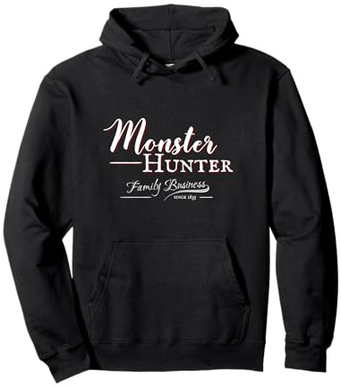 Creepy Casual Horror Halloween Tees | Unisex Halloween Monster Hunting Hoodie | Schwarz, S
