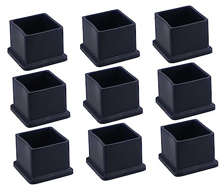 Artibetter 50pièces Protège Carrés Caoutchouc Antidérapants pour Chaises Et Tables Lot de Couvre Meubles pour Protection Sols sans Rayures Et Bruits