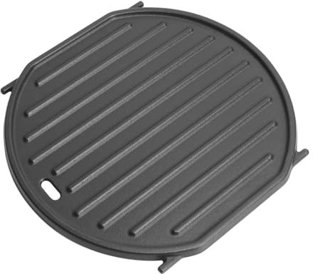 WELL GRILL Sear Grate Gusseisen Grillrost für Weber Spirit II 210/310, GS4 Genesis II E-310 Series Gasgrill, Grillrost Wendeplatte für Weber Gourmet BBQ System 57CM Kugelgrills