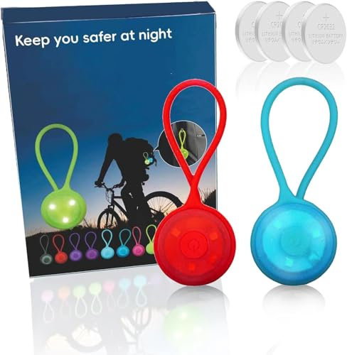 Okaywork Led Blinklicht - 3 Modi Reflektoren Kinder Sicherheitslicht, Blitzlicht-Anhänger, Leuchtanhänger Schulranzen, Sicherheitslicht, Blinklicht für Schulranzen, Rucksack, Wandern, Laufen, Joggen.