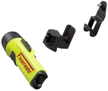 PARAT PARALUX® PX1 FEUERWEHR Set für Rosenbauer HEROS Titan Links | LED Arbeitsleuchte mit 120 Lumen | EX-geschützte LED Taschenlampe | Wasserdichte Helmlampe | inkl. Batterien, Adapter & Halterung