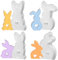 Gießform Ostern Silikonform Hase,Kaninchen Gießformen Silikon,3D Osterhase Silikonform Kerzenhalter,3D Hasen Kerzenformen,DIY Silikonform Kerzen,Osterhase Beton zum Gießen,Silikon Gießform for Gips