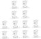 12 Sets Bamboo Curtain Lock Van Curtains Roman Blind Cord Window Screen Window Blinds Metallic Curtains Window Film Blackout Curtain Wrap Curtain Rings Decor Mechanism White Iron