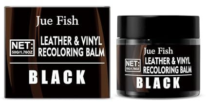 Leder Reparatur Set Schwarz, 50G Flüssigleder, Lederfarbe, Leder-Schramm-Entferner, Leder- & Vinyl-Reparaturset für Möbel, Couchen, Sofas, Autositze, Schuhe (Schwarz)