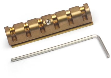 Height Adjustable 6 String Electric Guitar Nut Brass Roller Guitar Nut Replacement For Electric Or Acoustics Guitar