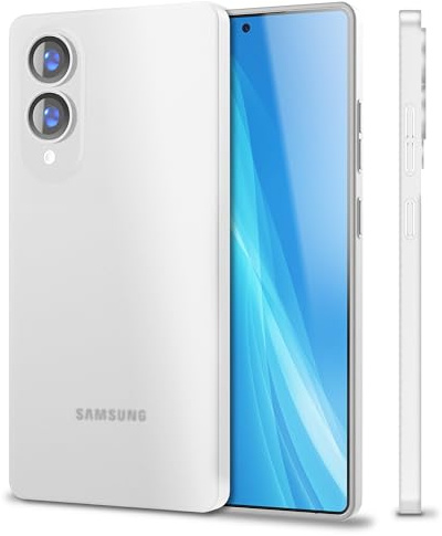 NALIA Ultra Slim Hardcase für Samsung Galaxy S25 Edge - Hülle | Weiß Transparent, Vergilbungsschutz, UV-stabiles Polycarbonat, Linsen einzeln umschlossen, Anti-Fingerprint