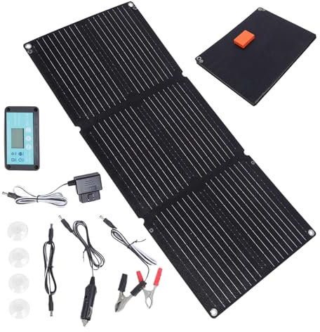 Cargador solar rickle, cargador solar de batería de coche, panel de generador de 200 W, 12 – 24 V, plegable, impermeable, automático para barco, paseo, coche, camión, uso al aire libre