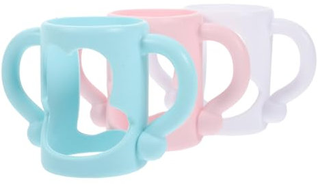Milisten 3pcs Silicone Bottle Handle for Boy Girl Narrow Milk Bottles Soft Grip